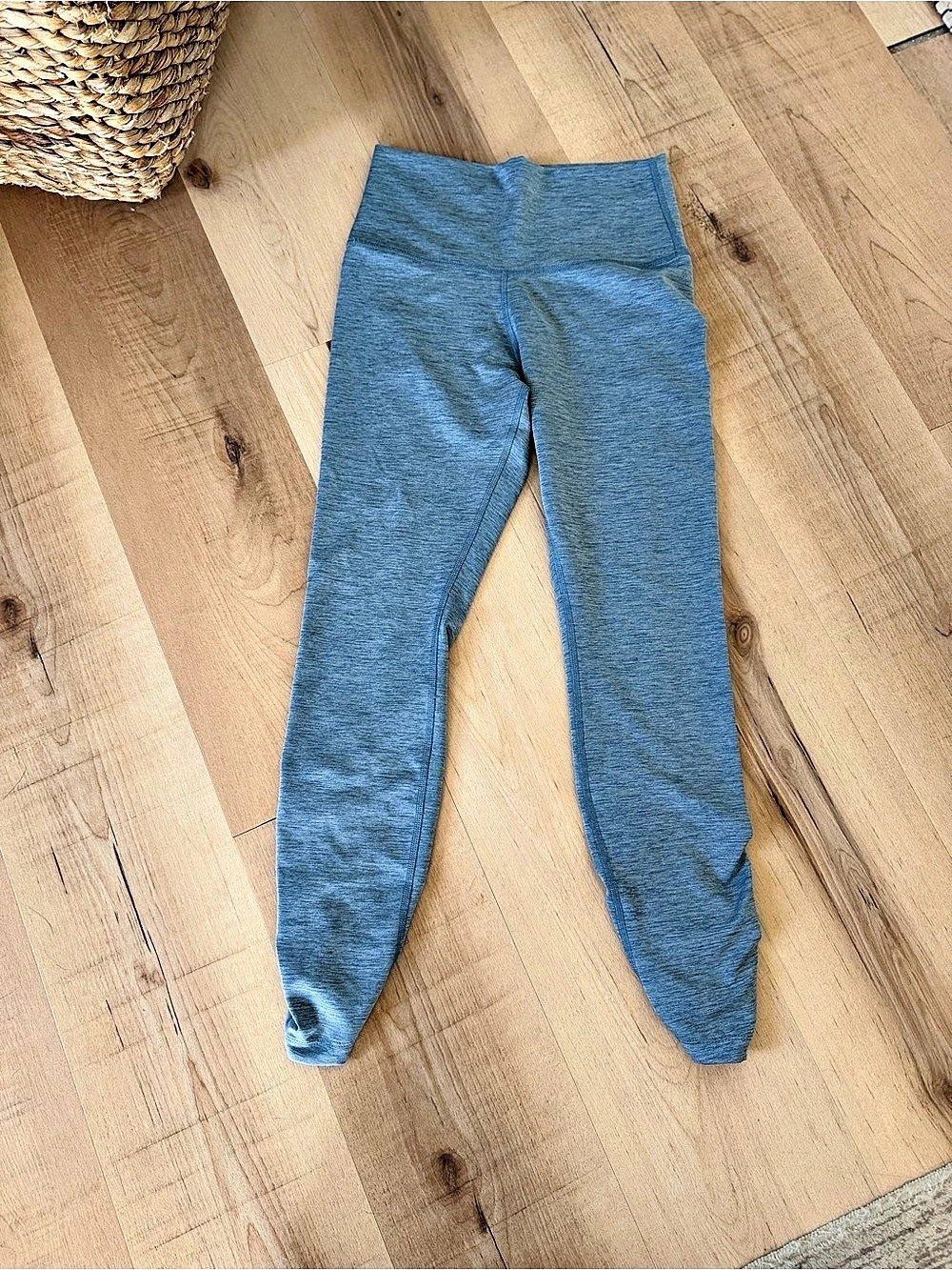 Lululemon Blue Ruched Leggings